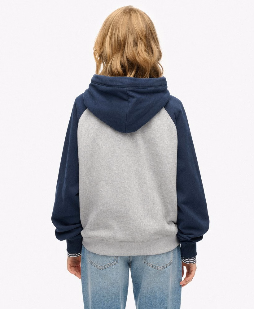 Essential Logo Raglan Zip Hoodie