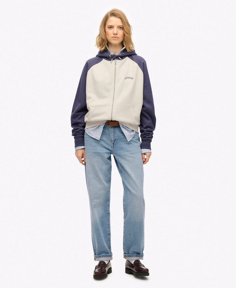 Essential Logo Raglan Zip Hoodie