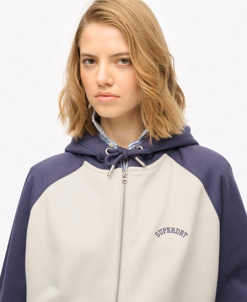 Essential Logo Raglan Zip Hoodie