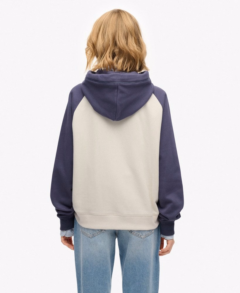 Essential Logo Raglan Zip Hoodie
