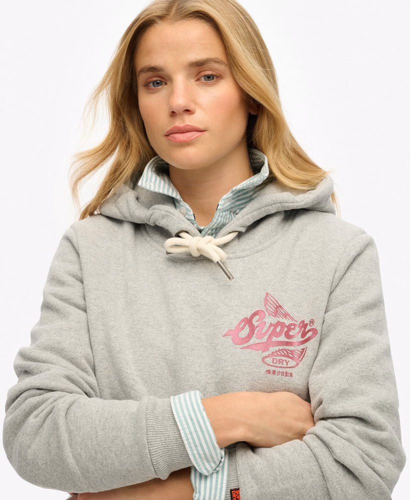 Sportieve metallic hoodie