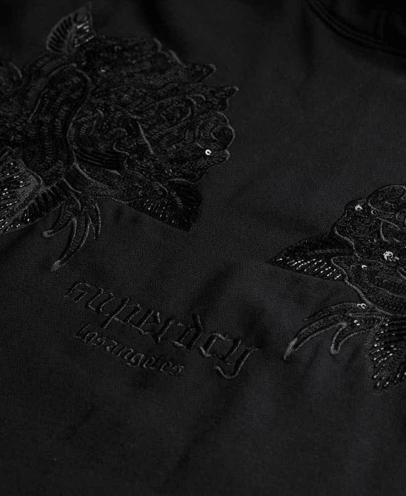 Oversized hoodie met tattoo-versiering