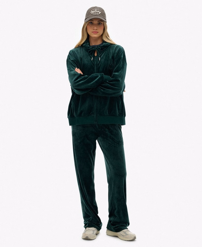 Country Club Velours Zip Hoodie