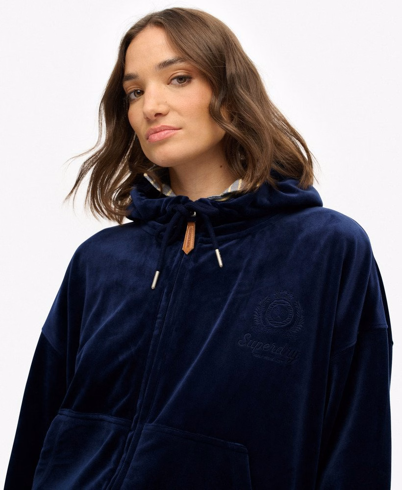 Country Club Velours Zip Hoodie