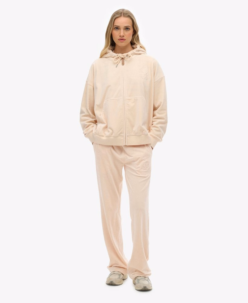 Country Club Velours Zip Hoodie