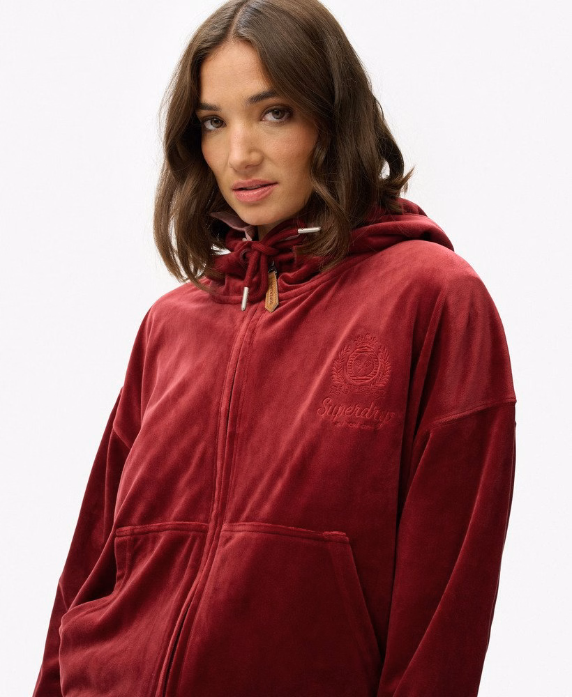 Country Club Velours Zip Hoodie