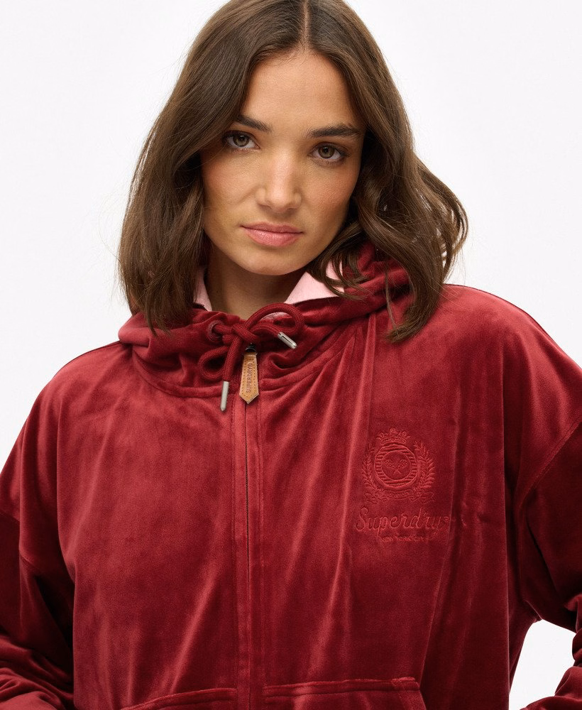 Country Club Velours Zip Hoodie