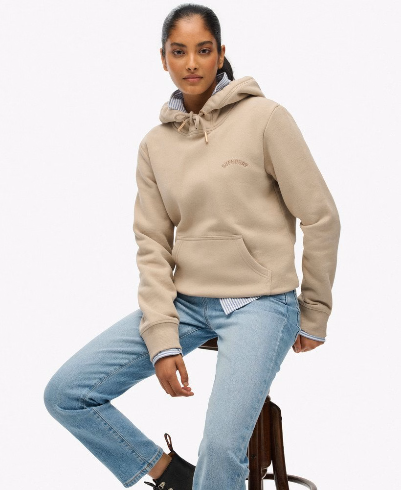 Hoodie met geborduurd Essential-logo