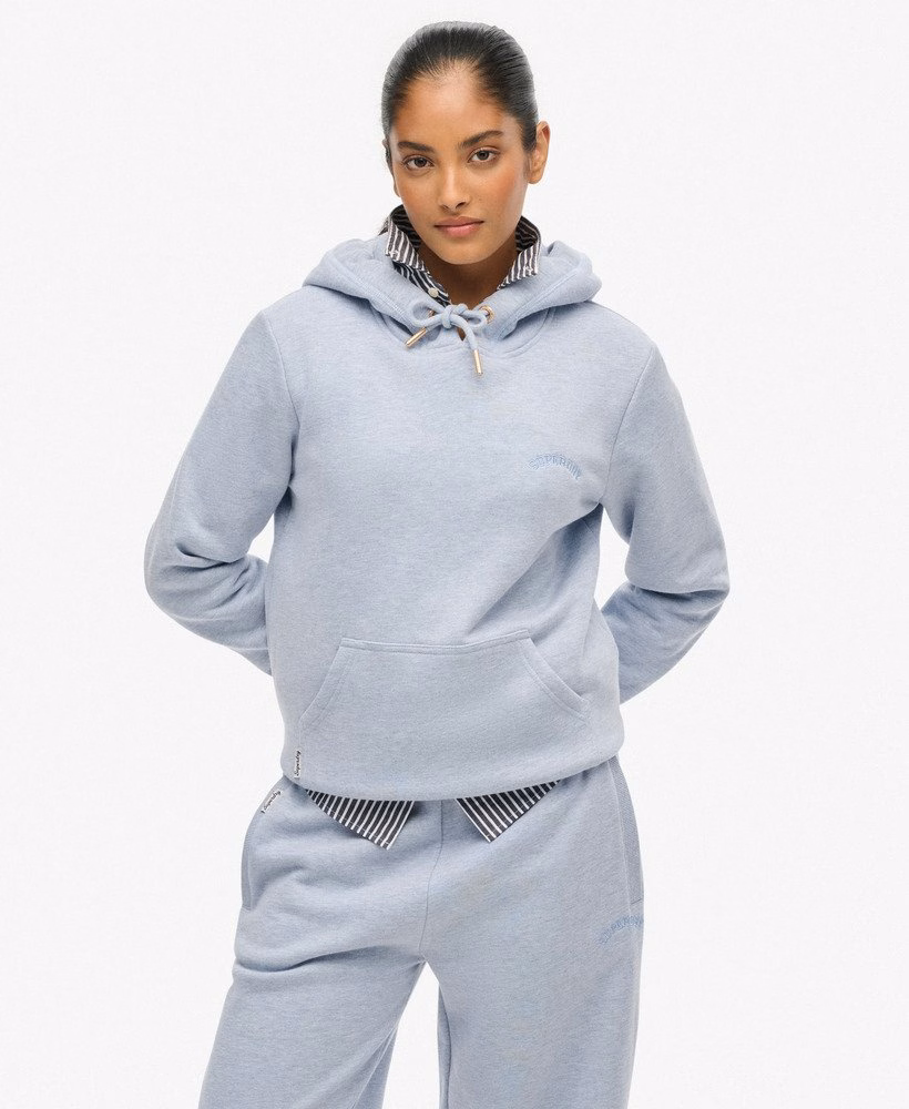 Hoodie met geborduurd Essential-logo