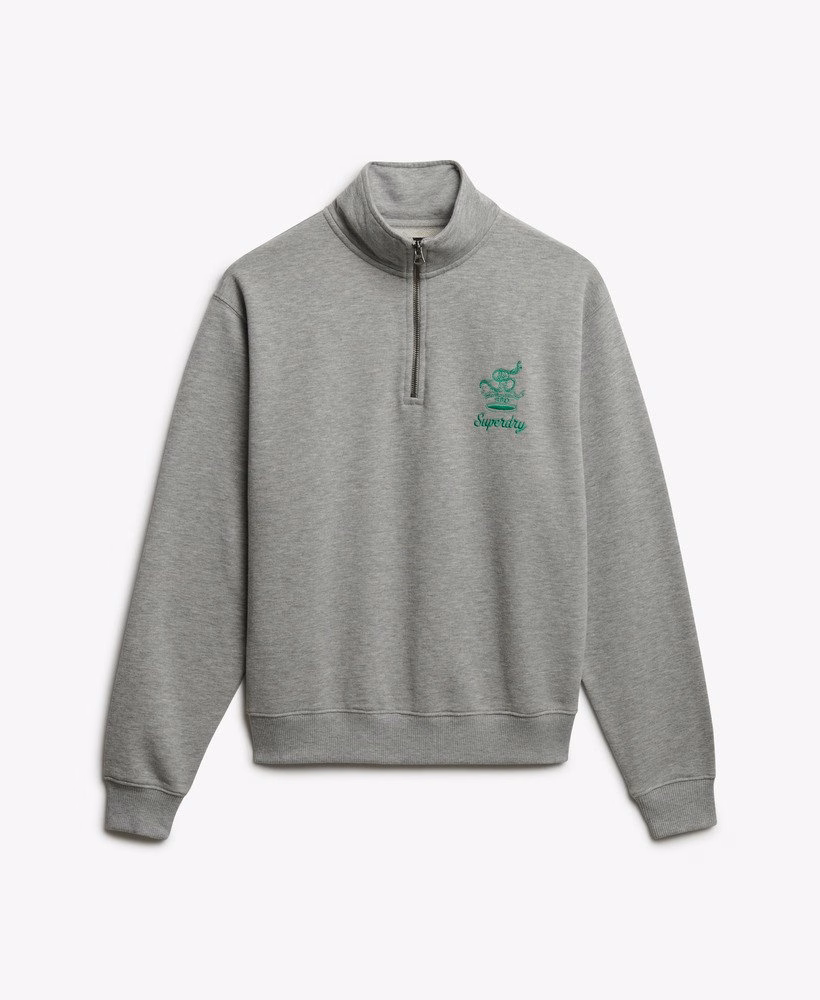 Country Club Crest Half Zip Sweatshirt