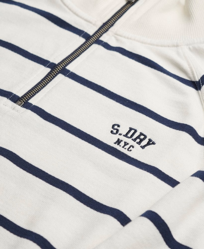 Athletic Essentials gestreept sweatshirt met halve rits