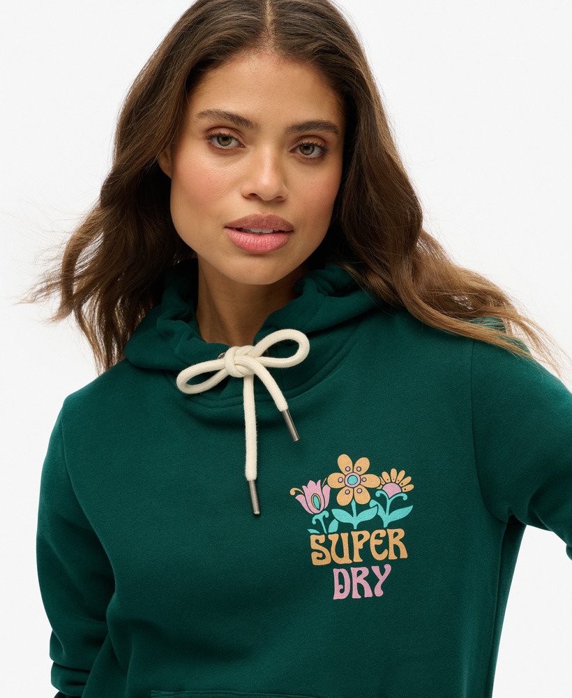 zomertuin hoodie in diepblauwgroen.