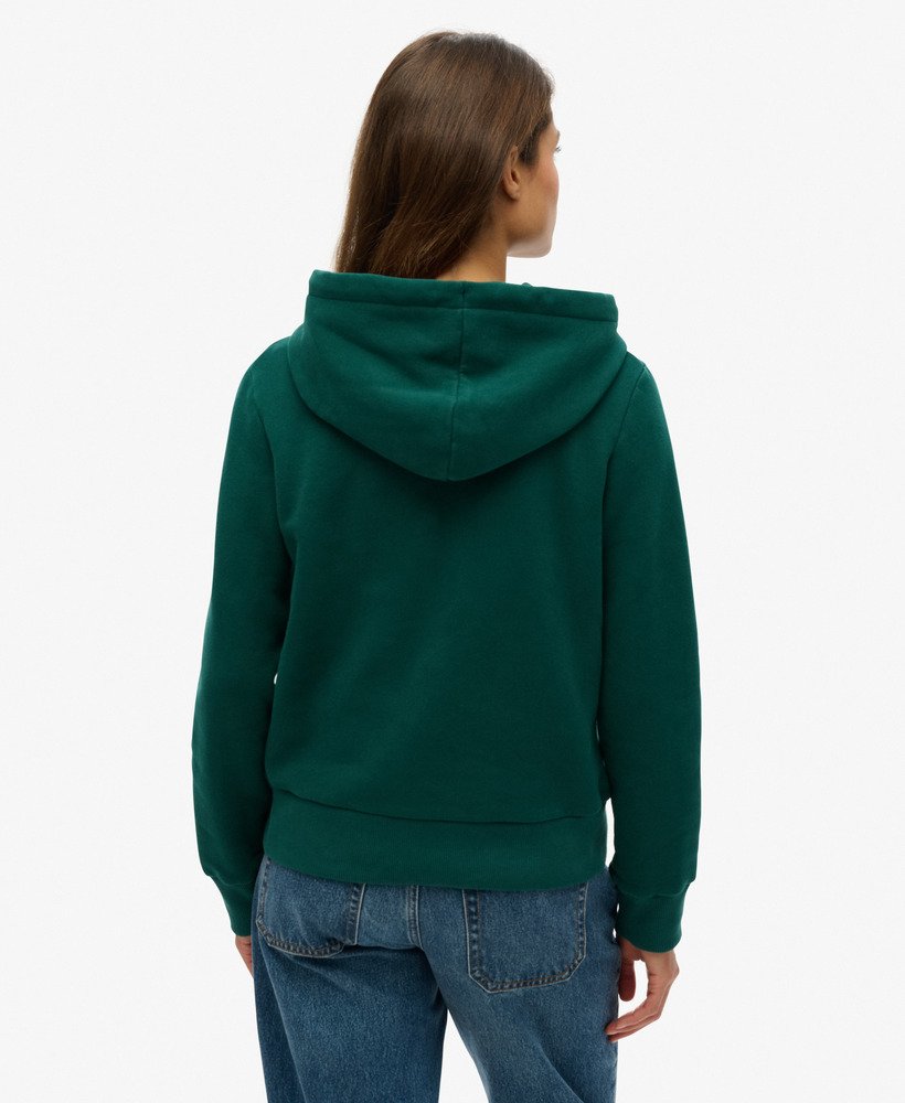 zomertuin hoodie in diepblauwgroen.