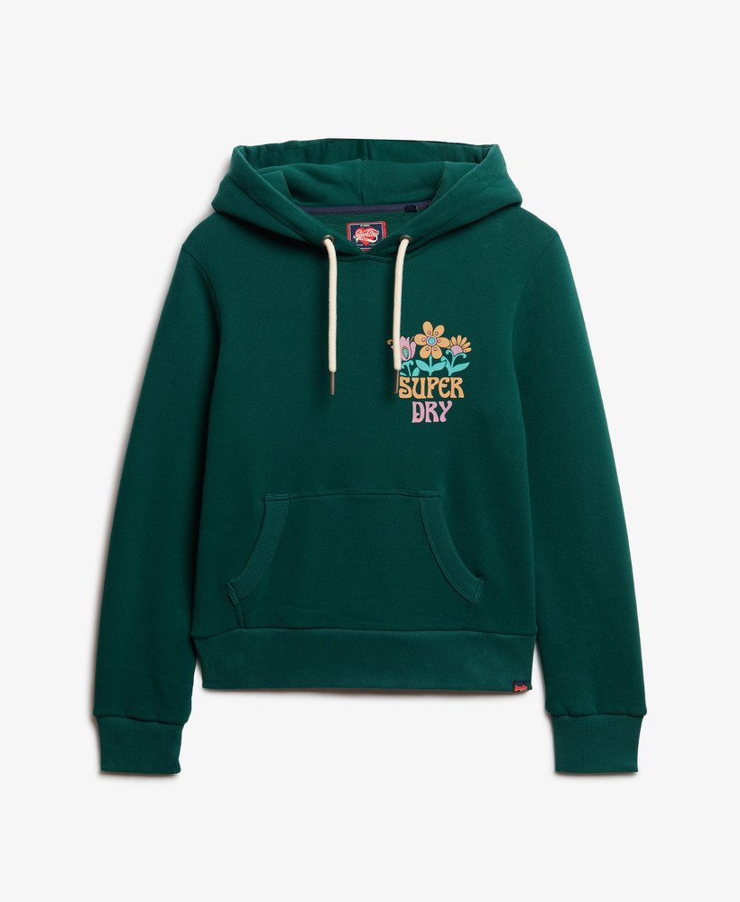 zomertuin hoodie in diepblauwgroen.