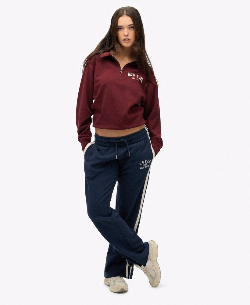 Athletic Essentials sweatshirt met kraag en halve rits