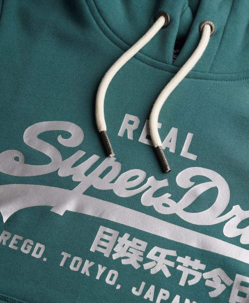 Vintage Logo Metallic Hoodie