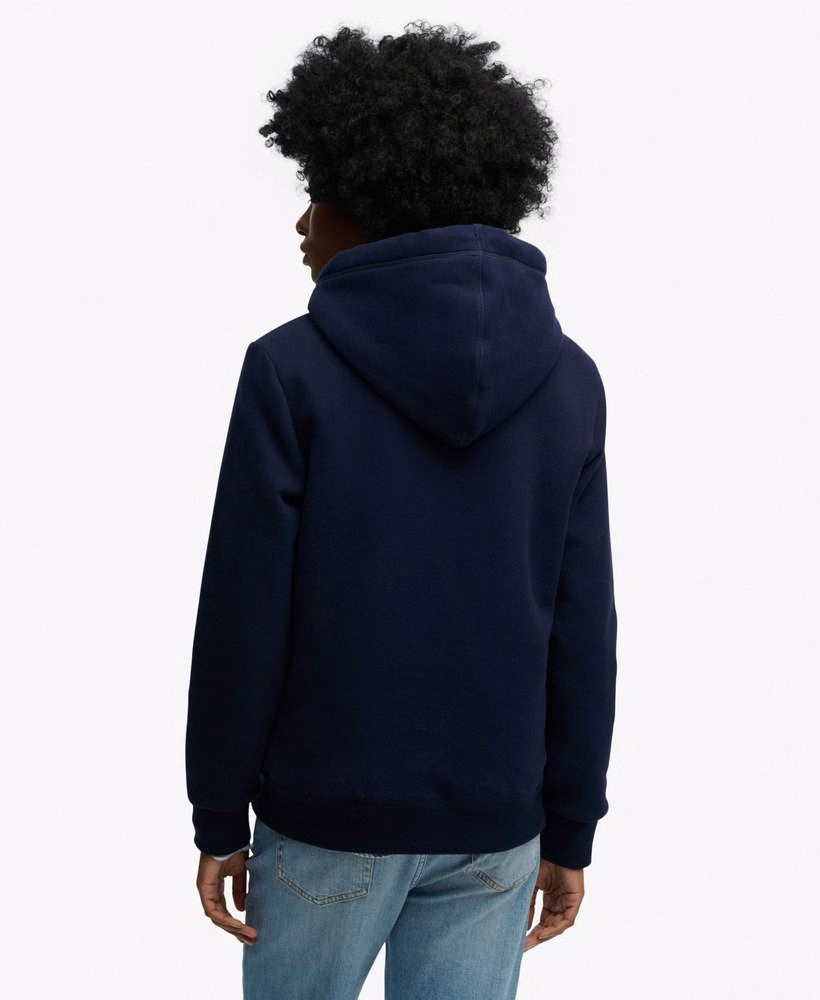 Essentiële Borg gevoerde hoodie met rits