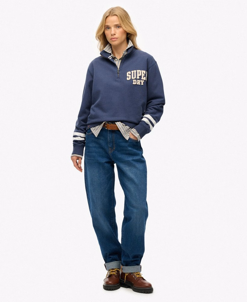 Athletic Essentials Applique Half Zip Sweatshirt
