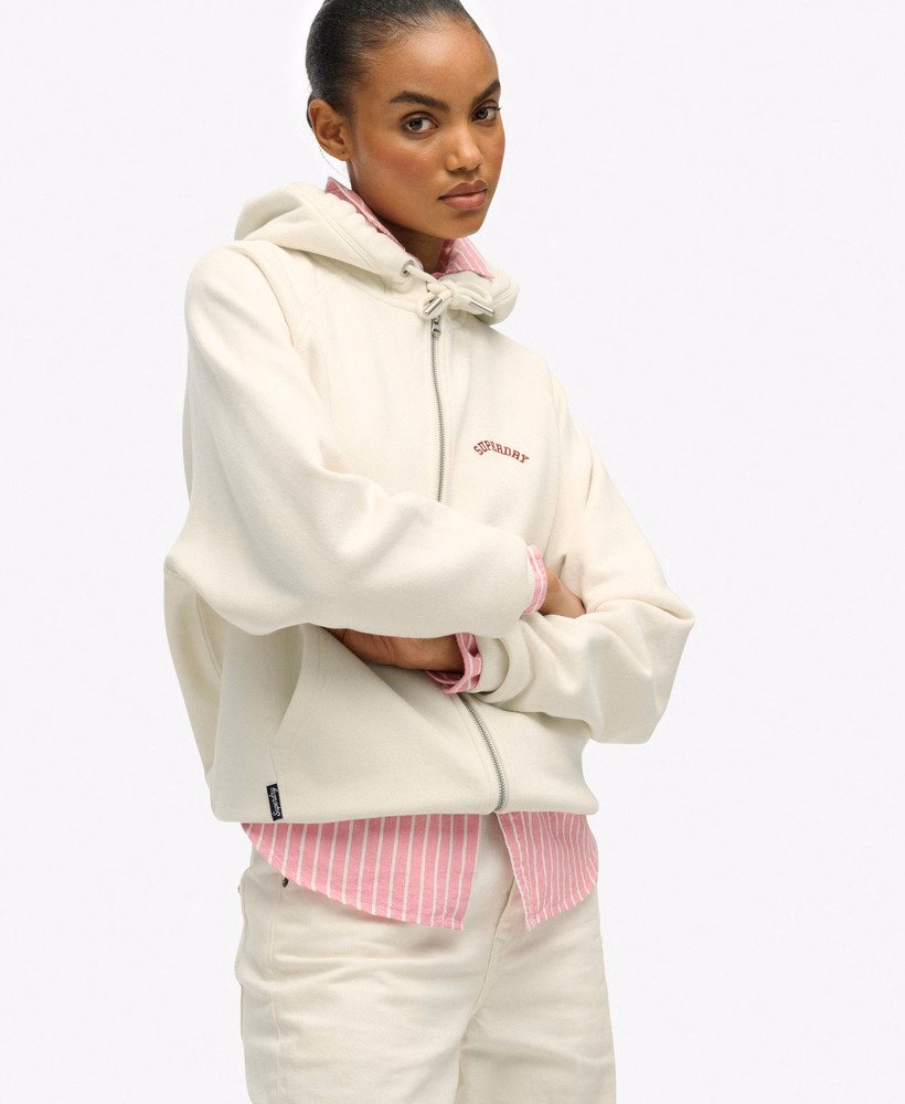 Essential Logo Raglan Zip Hoodie