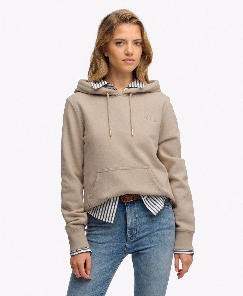 Hoodie met geborduurd Essential-logo