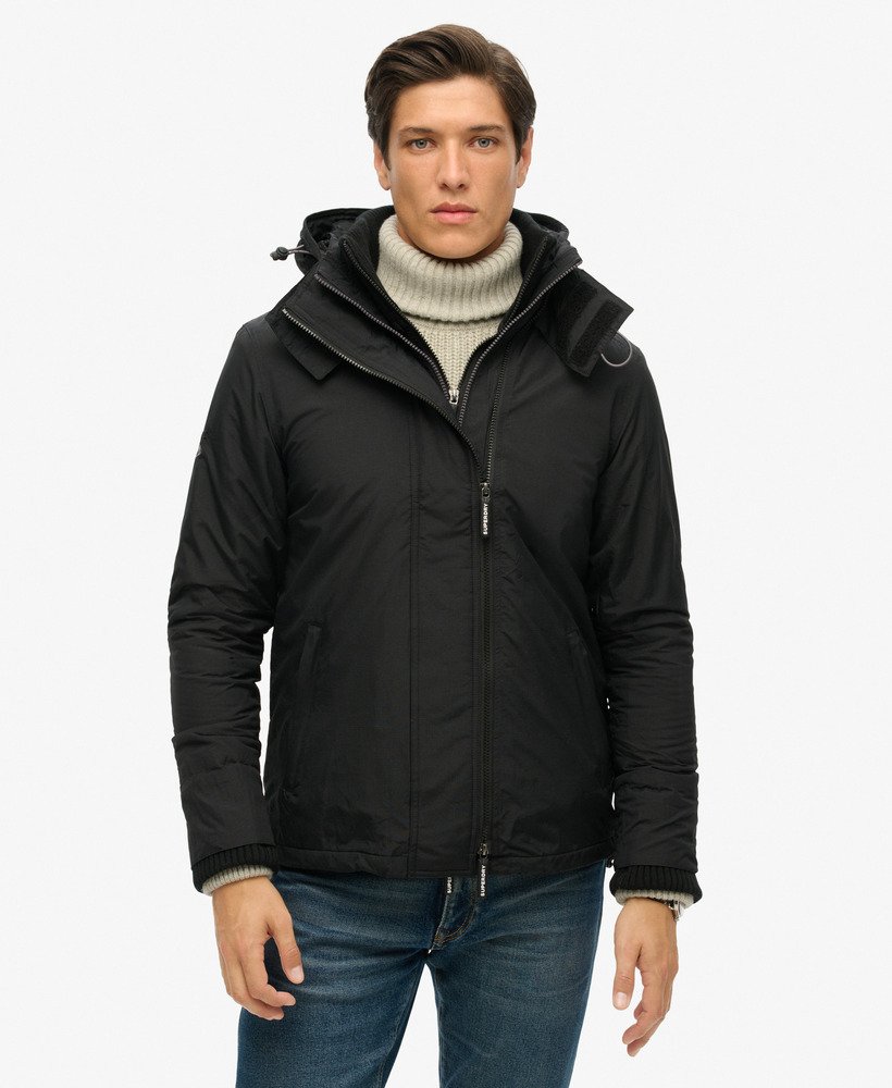 pop zip hood arctic sd-windcheater jacket in blackrock