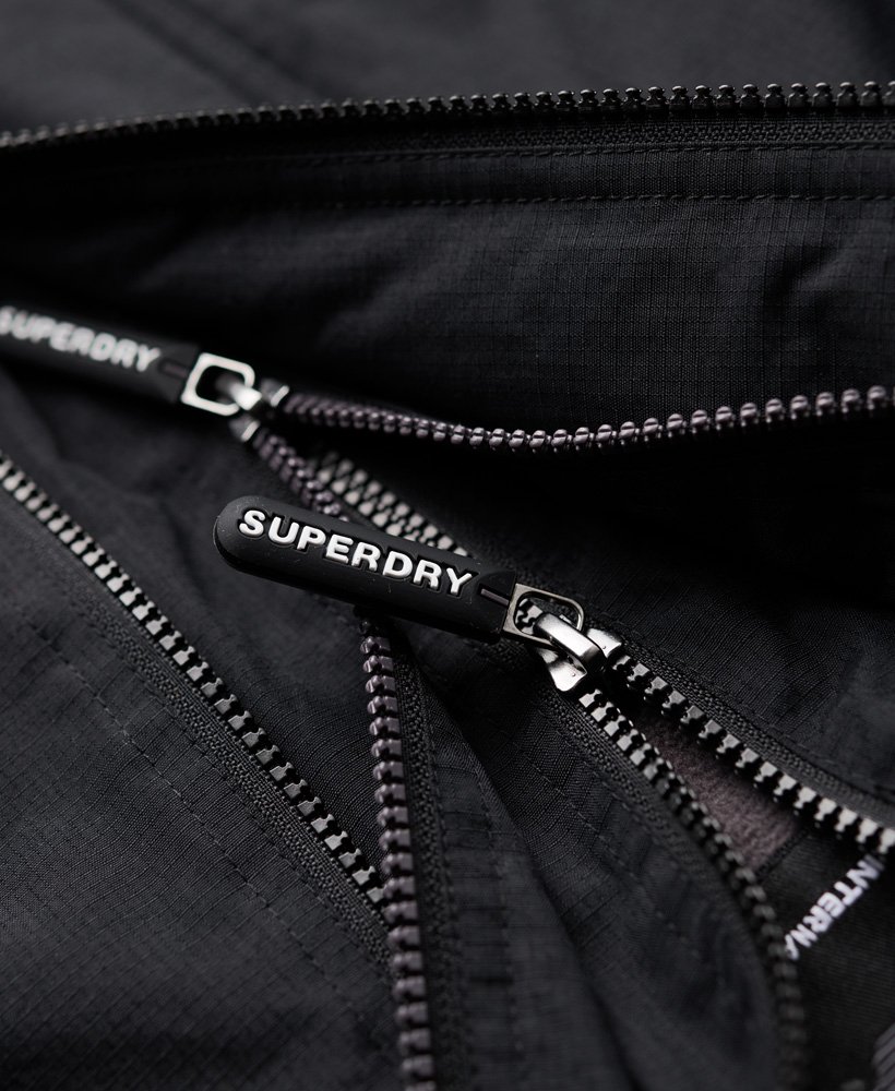 pop zip hood arctic sd-windcheater jacket in blackrock