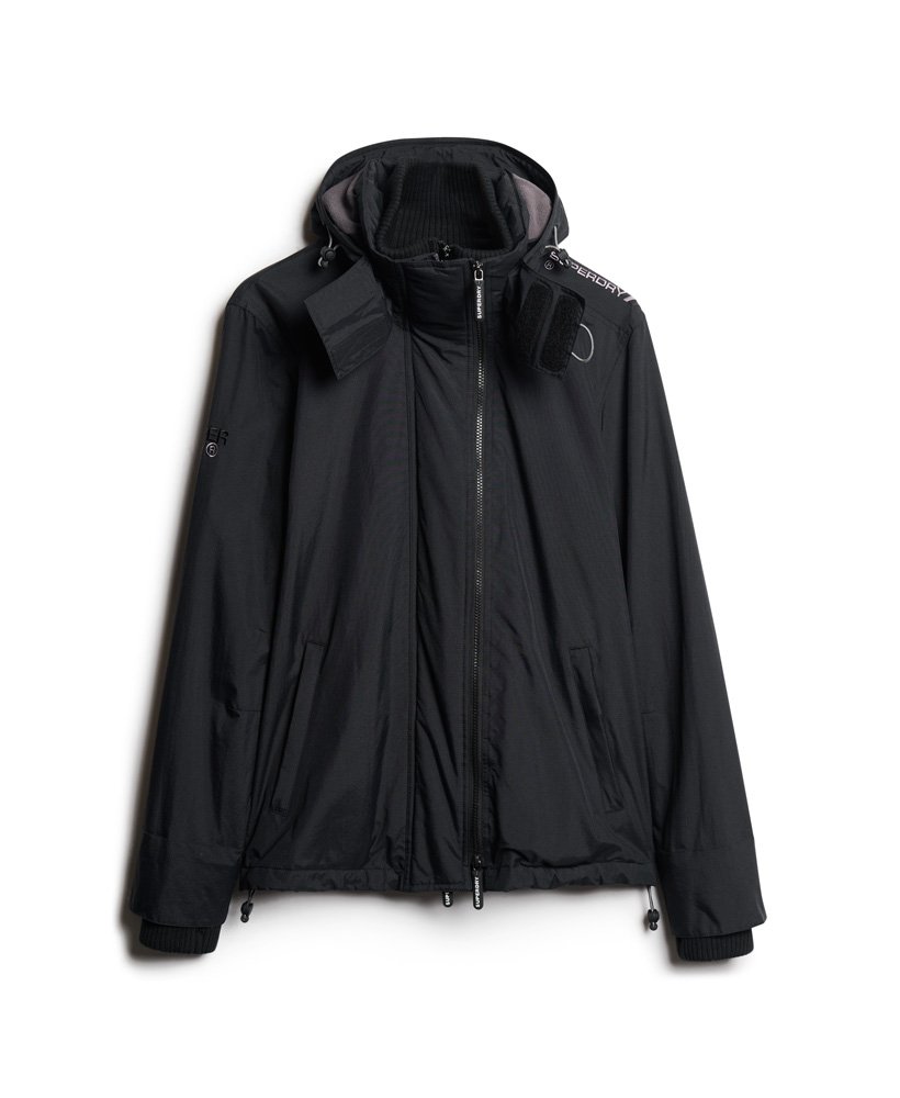 pop zip hood arctic sd-windcheater jacket in blackrock