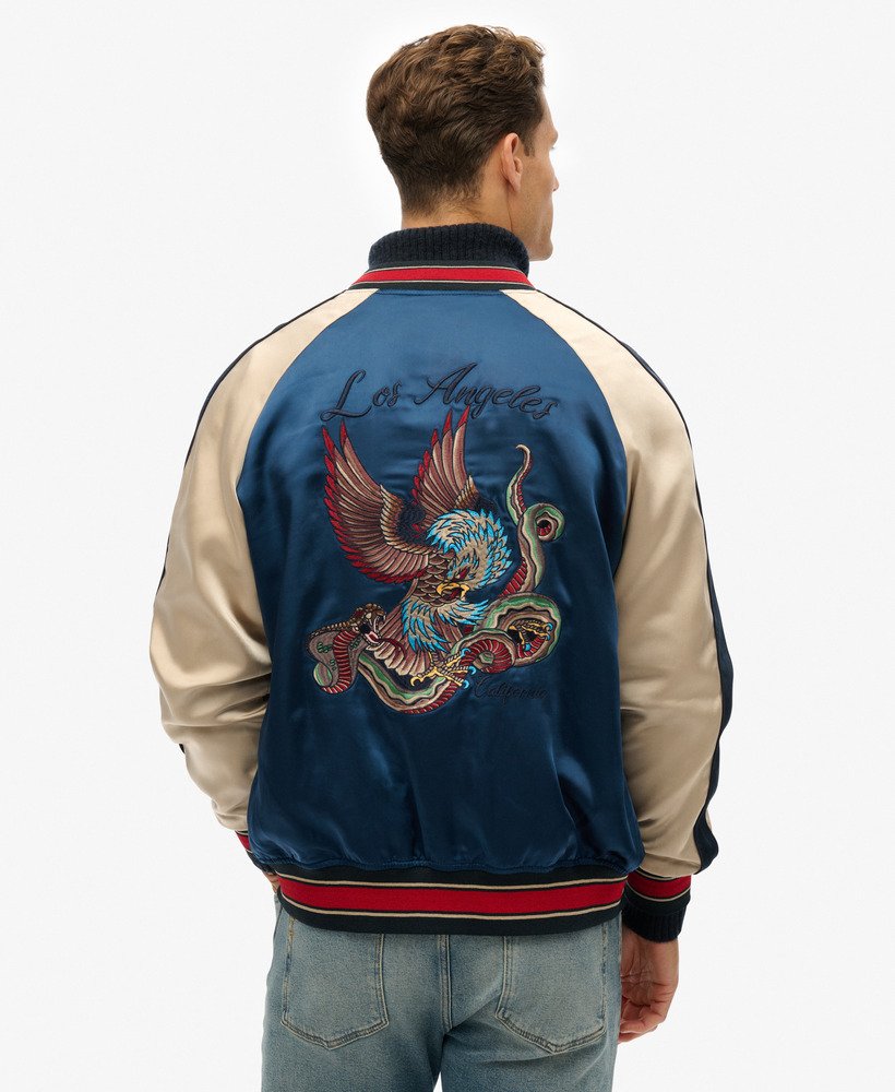 sukajan-jas in zinkblauw