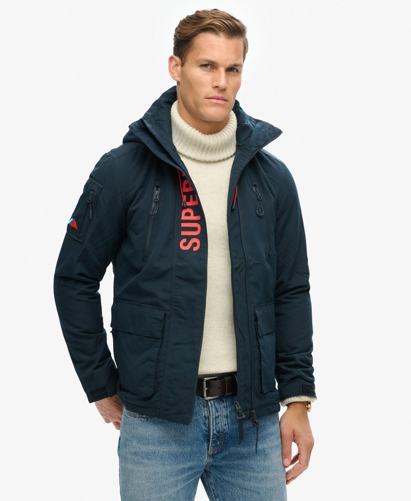 ultieme sd-windjack in eclipse navybold orange