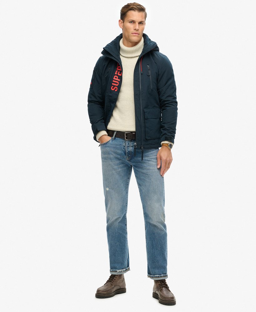 ultieme sd-windjack in eclipse navybold orange