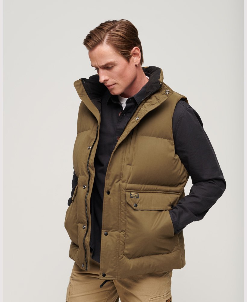 gilet zonder capuchon in kaki