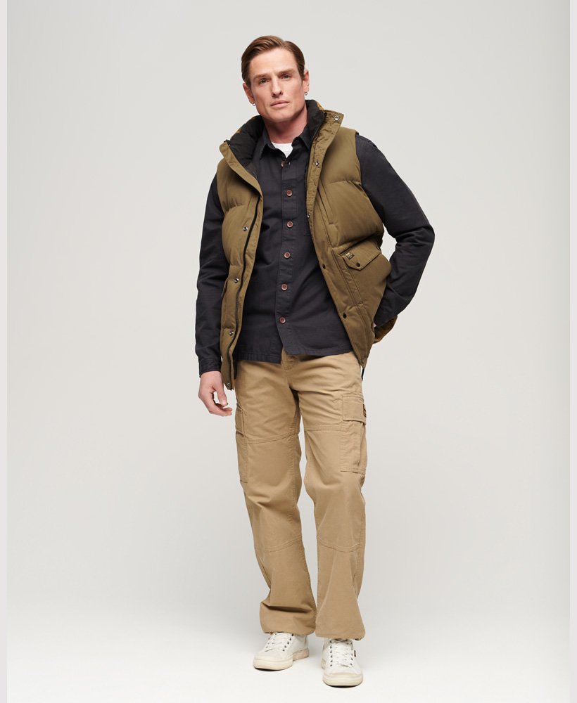 gilet zonder capuchon in kaki