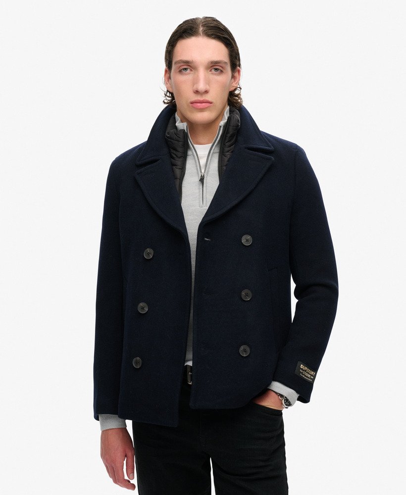 2-in-1 wollen peacoat in eclipse navy