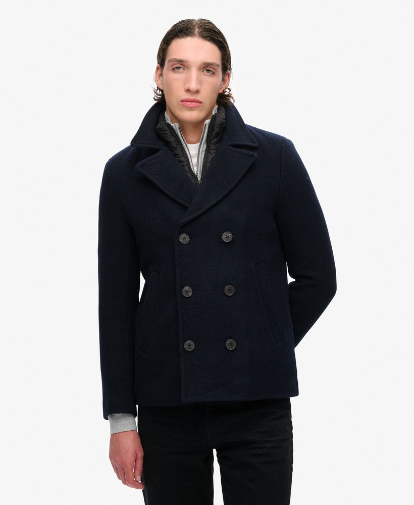 2-in-1 wollen peacoat in eclipse navy