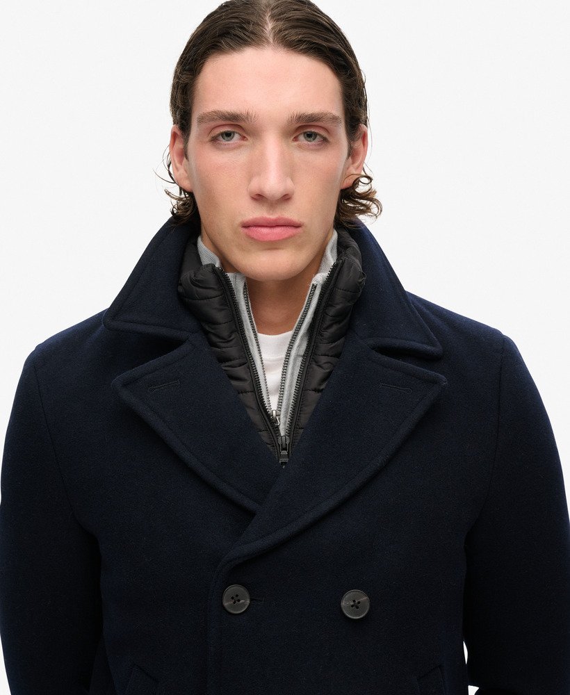 2-in-1 wollen peacoat in eclipse navy