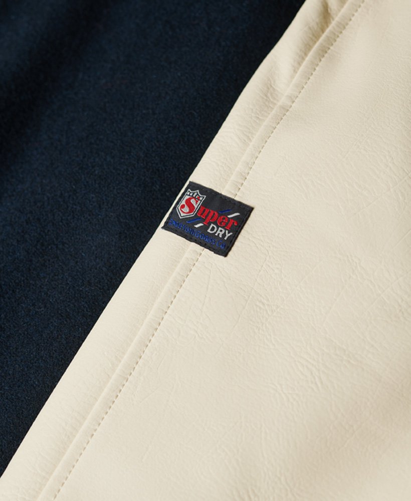 college varsity bomberjack in eclipse navy