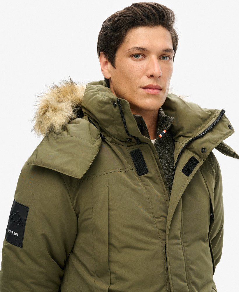 xpd everest parka in gewassen kaki