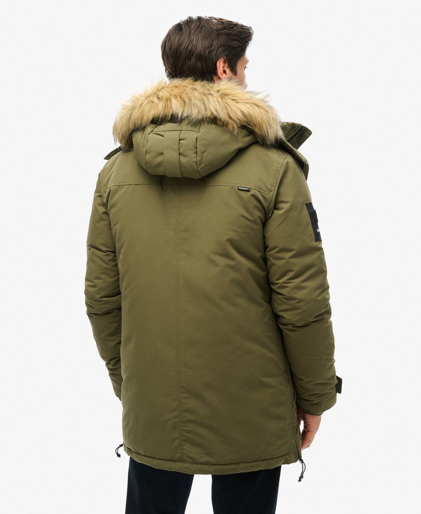 xpd everest parka in gewassen kaki