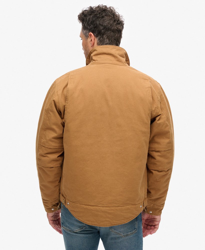overgebleven ranchjas in denim co tabaksbruin.