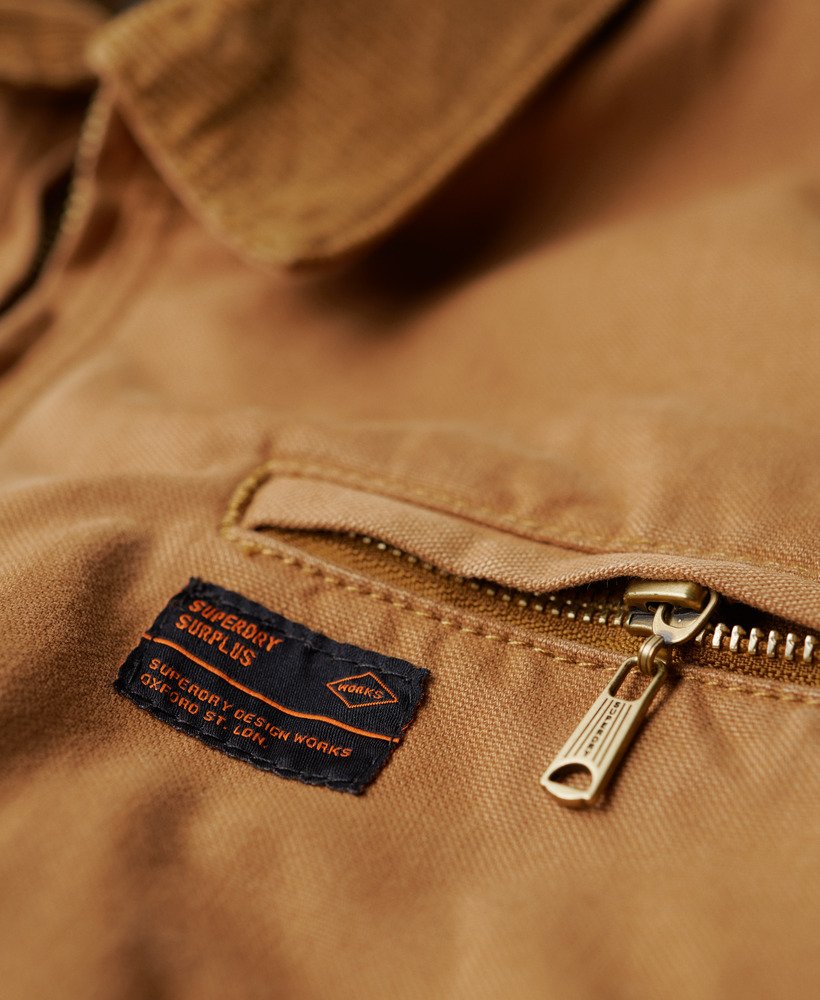 overgebleven ranchjas in denim co tabaksbruin.