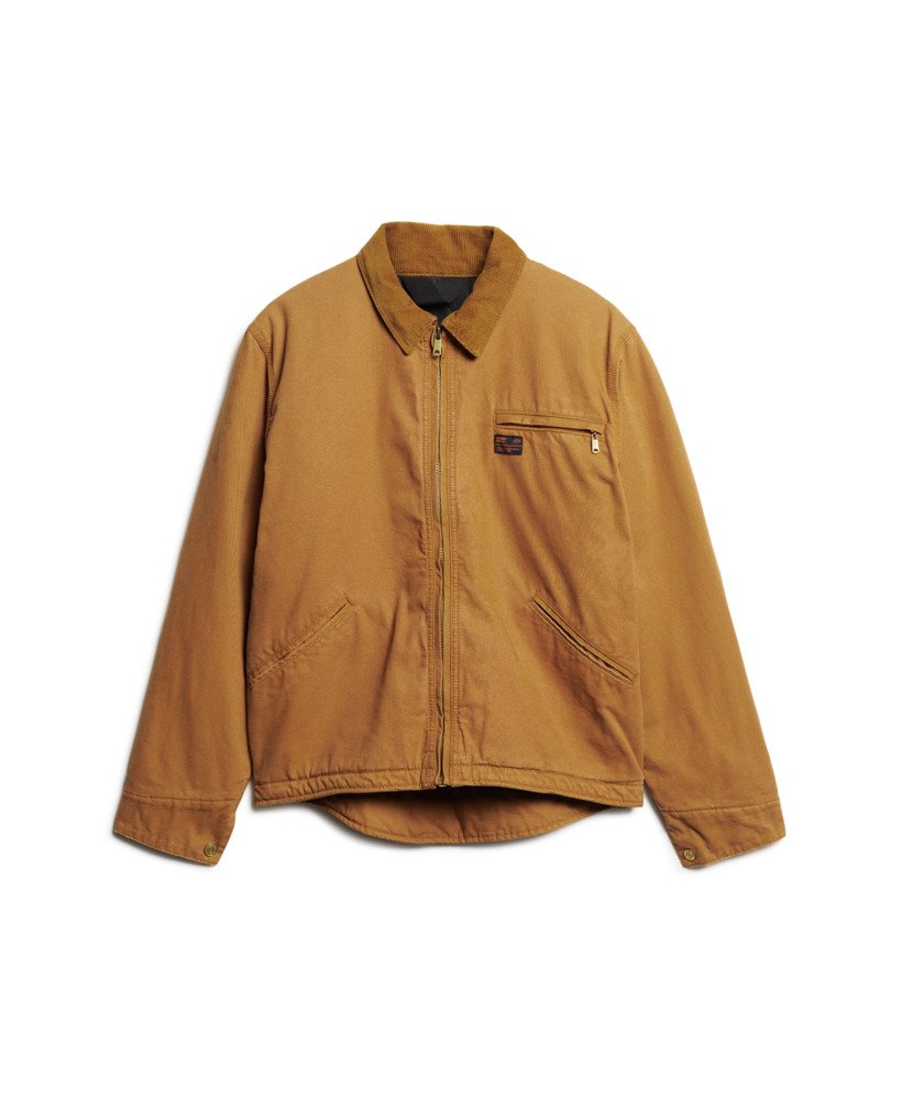 overgebleven ranchjas in denim co tabaksbruin.