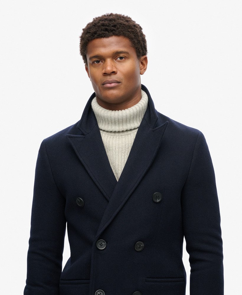 de winkel van de koopman - stadsjas in marineblauw