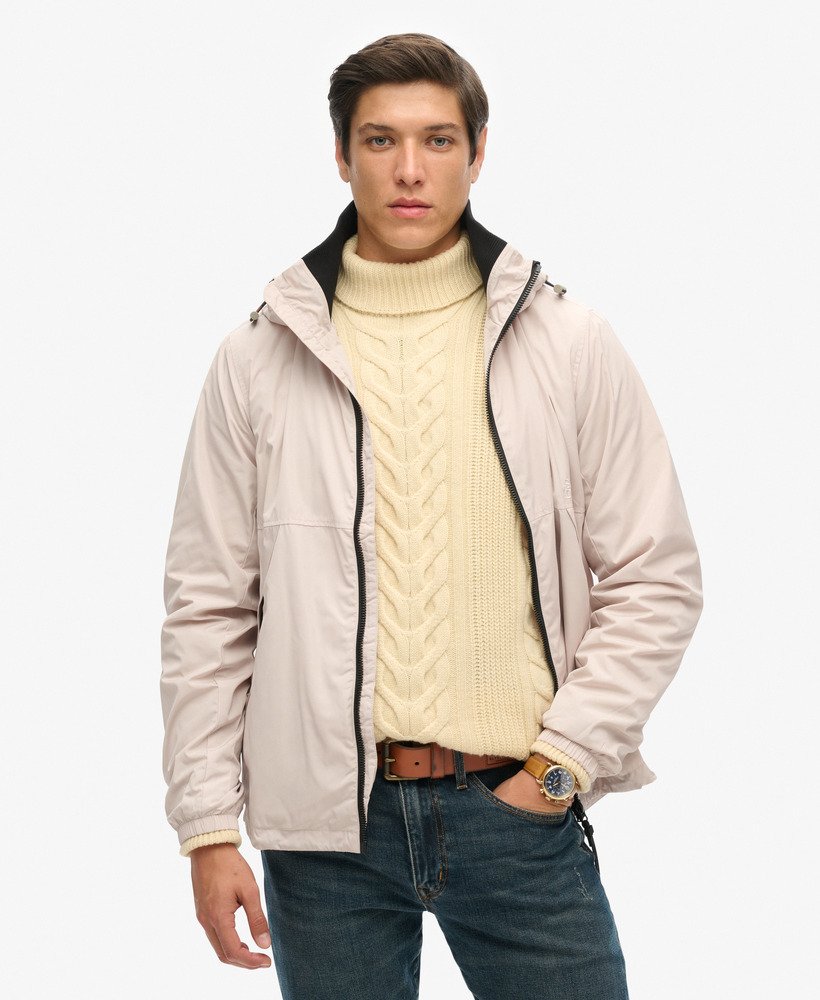 windbreakerjack met capuchon van sd in chateau gray
