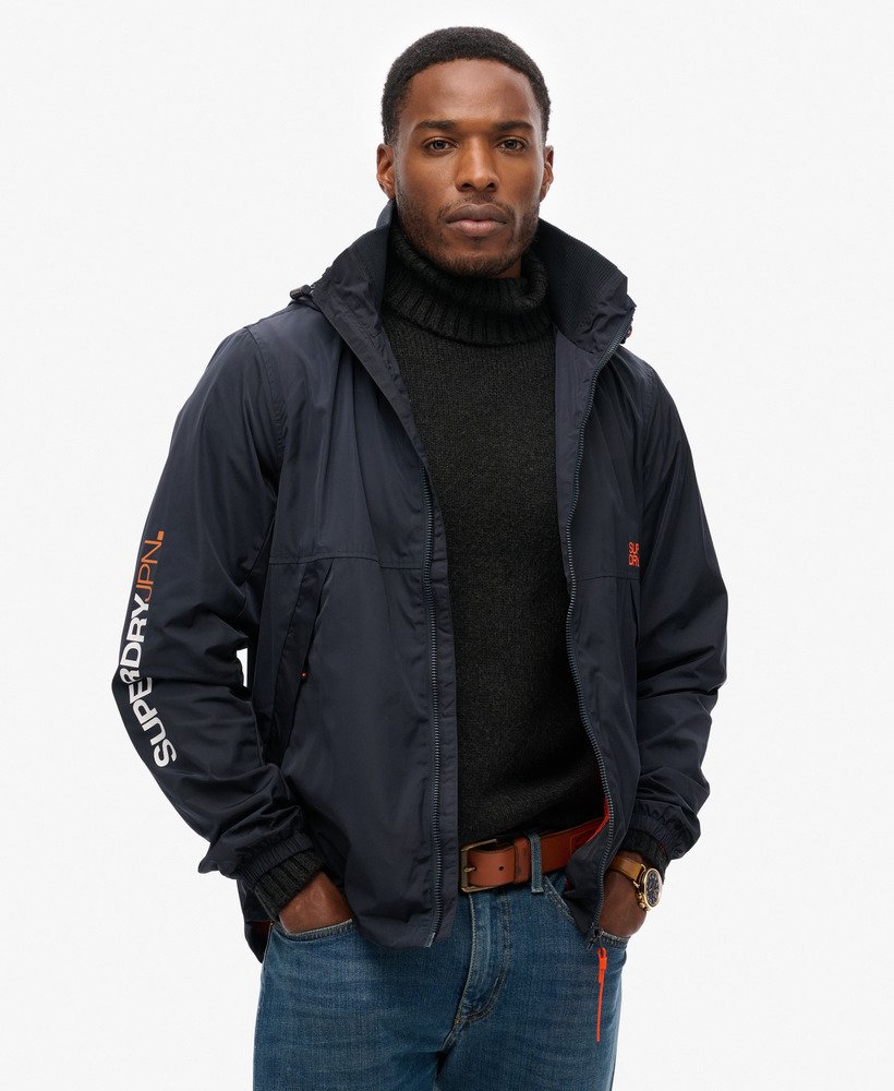 capuchon sd windbreaker jacket in eclipse navy
