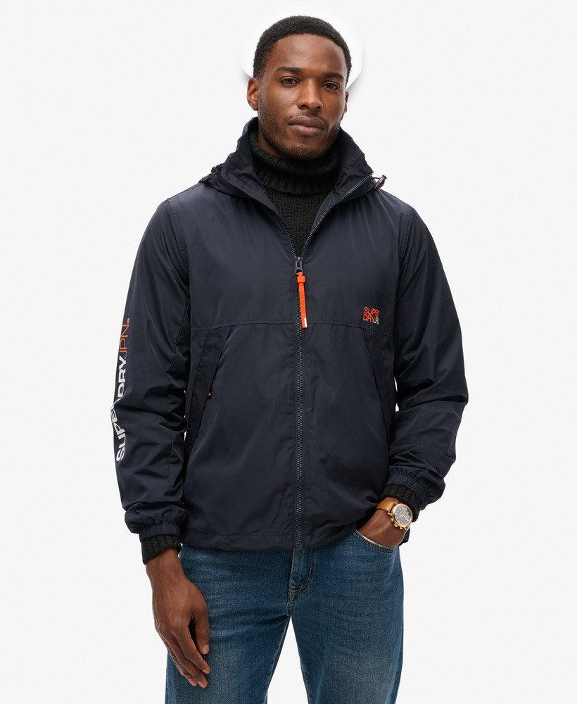 capuchon sd windbreaker jacket in eclipse navy