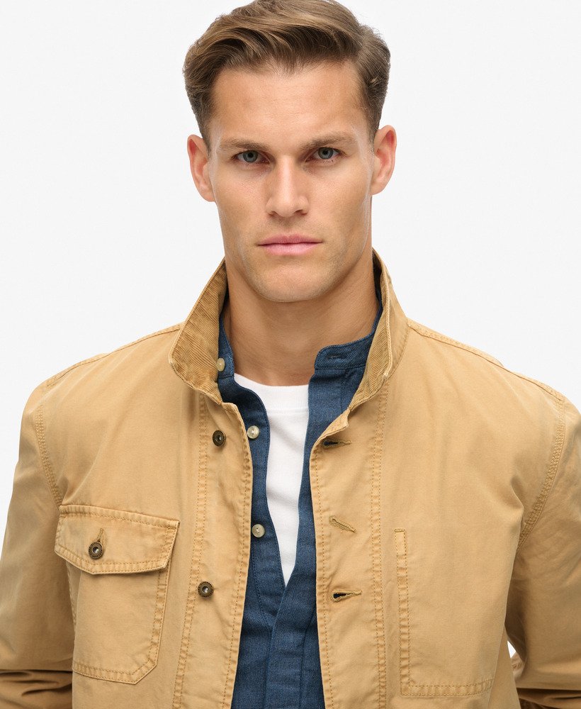 the merchant store - katoenen werkjas in shaker beige