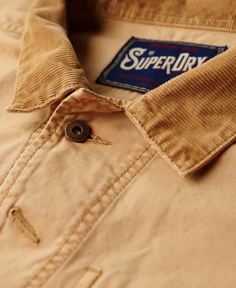 the merchant store - katoenen werkjas in shaker beige