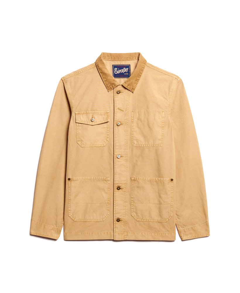 the merchant store - katoenen werkjas in shaker beige