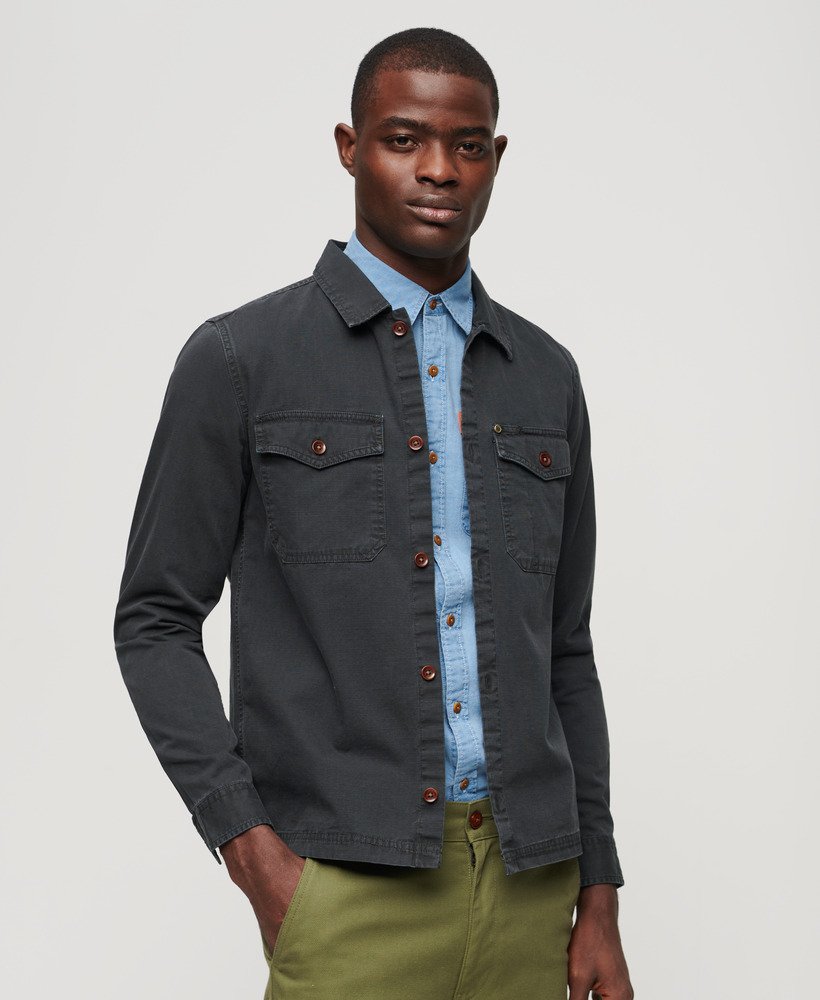 merchant store - ripstop overshirt in frans marineblauw
