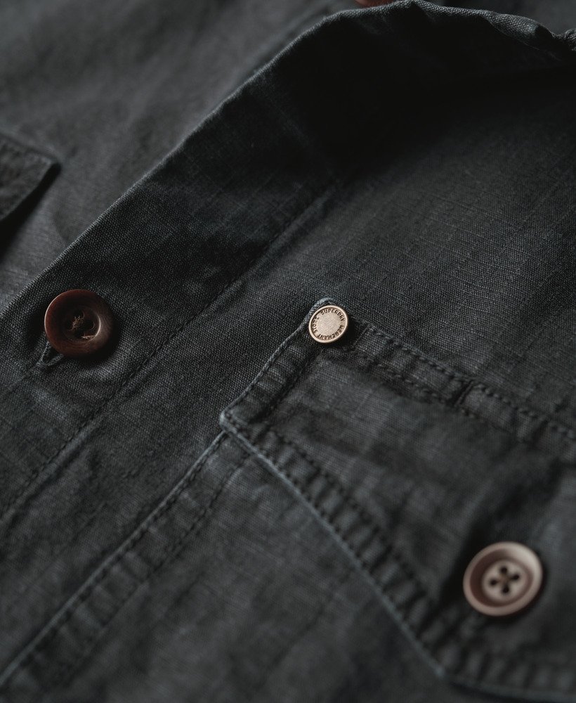 merchant store - ripstop overshirt in frans marineblauw